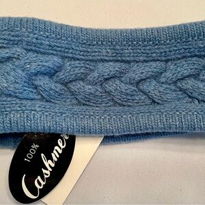 Blue 100% Cashmere Headband